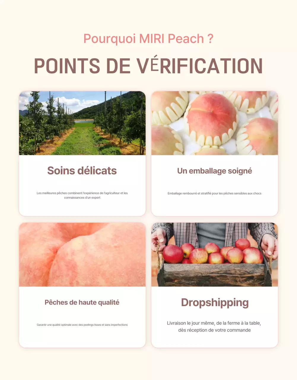 Promouvoir la vente d'un point de contrôle de pêche fraîche en jaune et rose