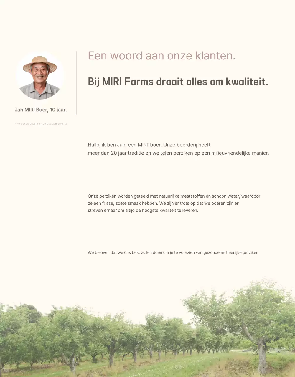 Een schone, verfrissende perzikintro in geel en roze om de verkoop te bevorderen