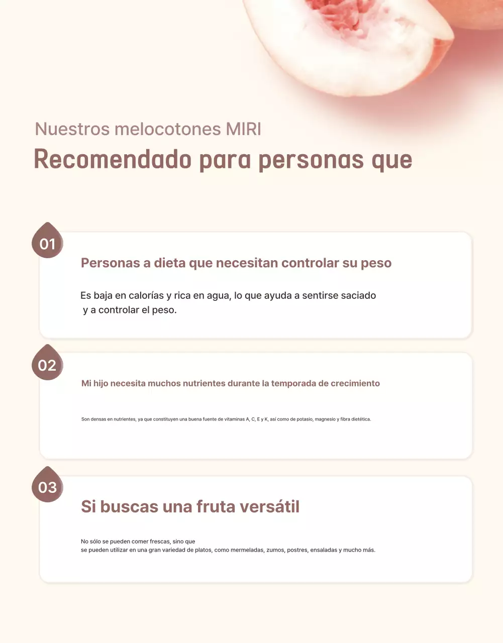 Promover la venta de un punto de control de melocotón fresco en amarillo y rosa