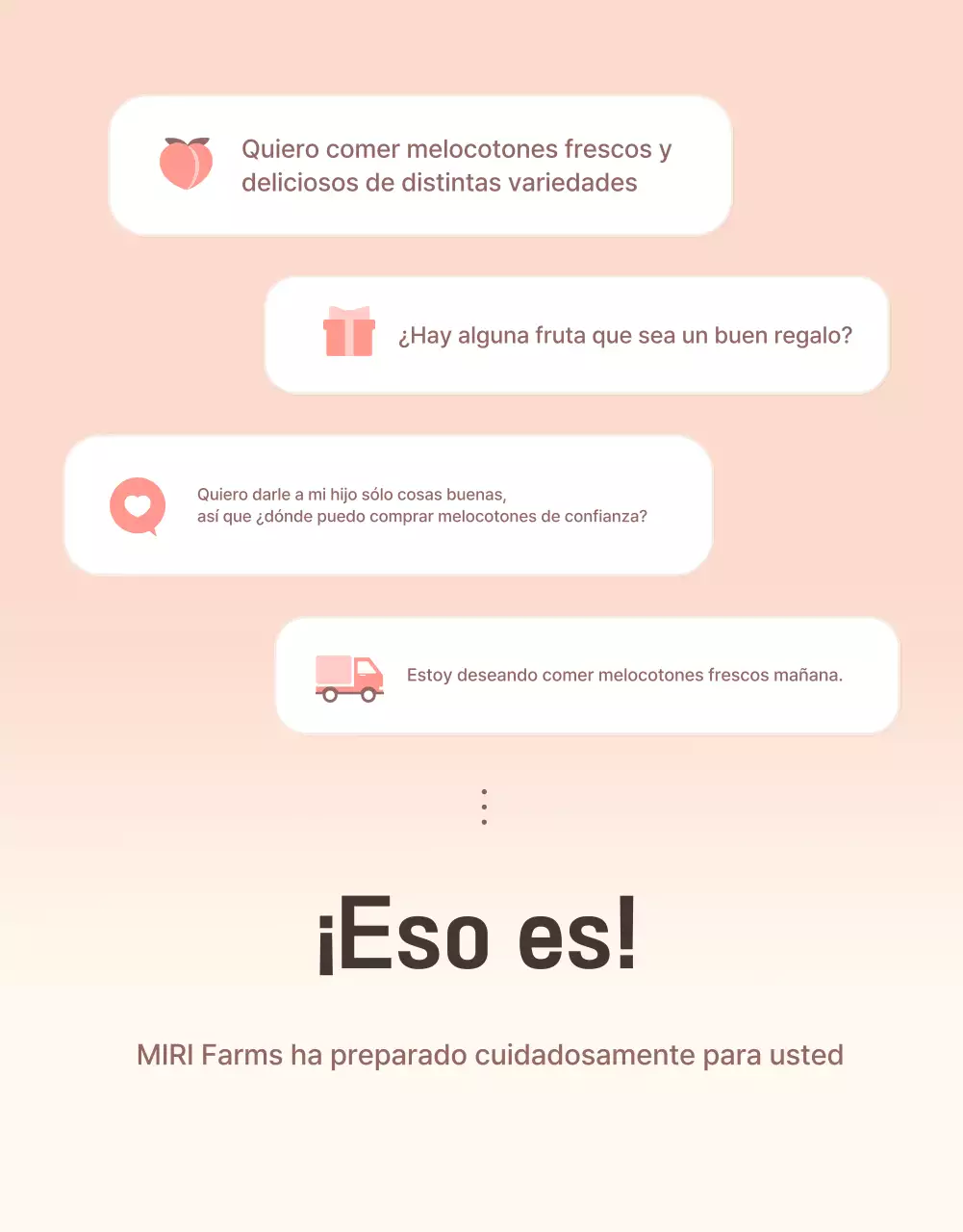 Una introducción de melocotón limpia y refrescante en amarillo y rosa para promover las ventas