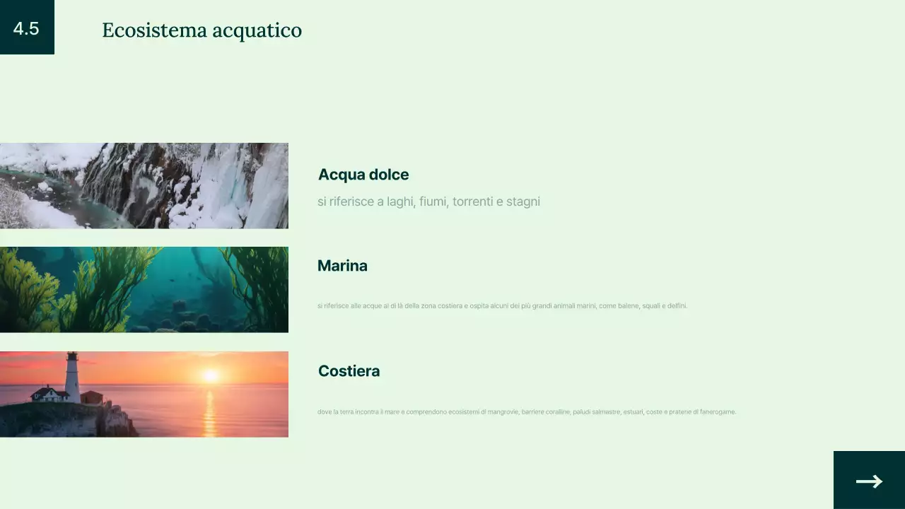 Introduzione all'habitat animale verde semplice