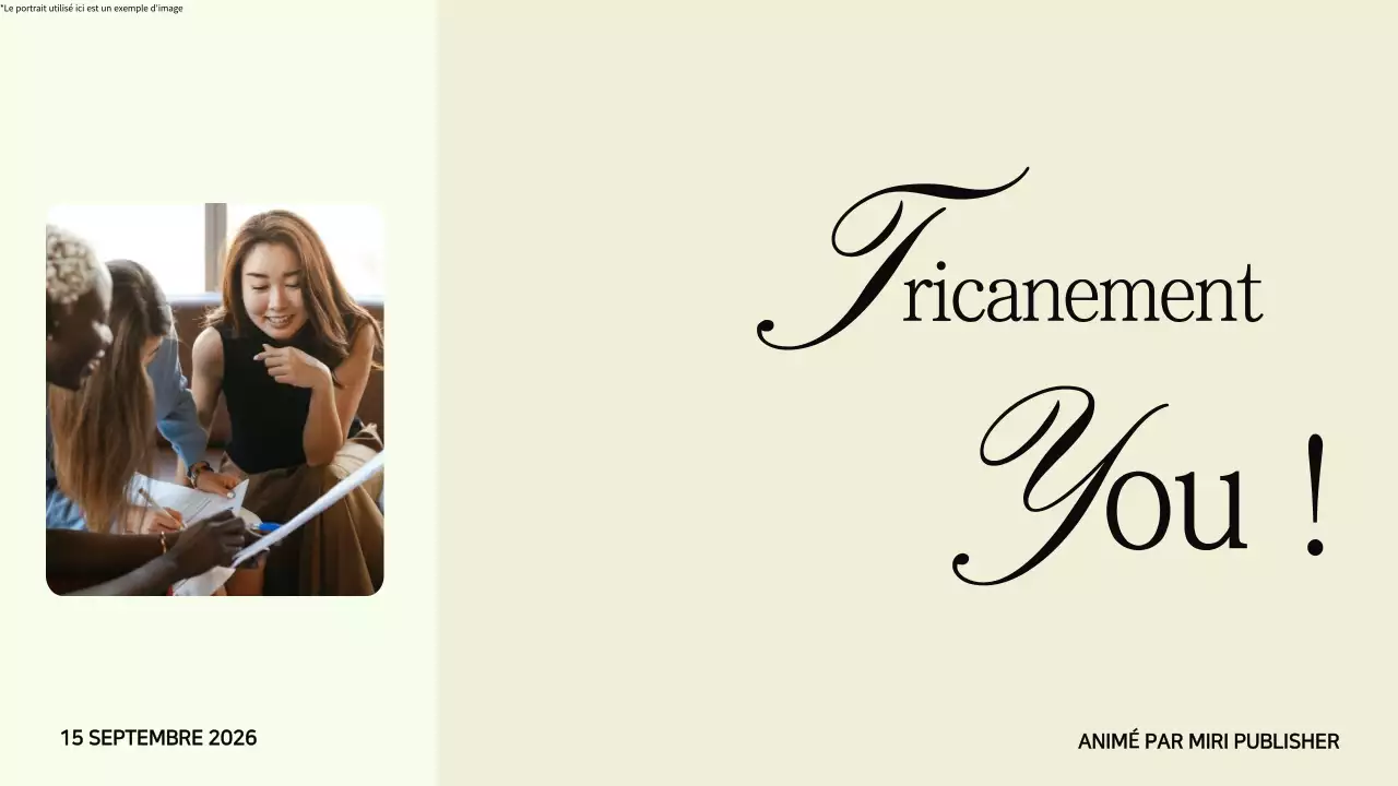 Annonce de la soirée de lancement du livre minimaliste noir et beige