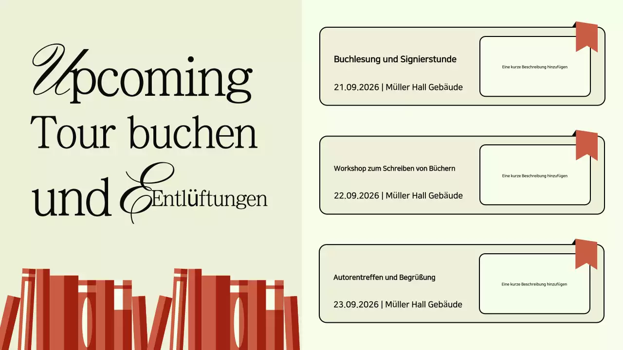 Schwarz und Beige Minimalist Buch Launch Party Anzeige