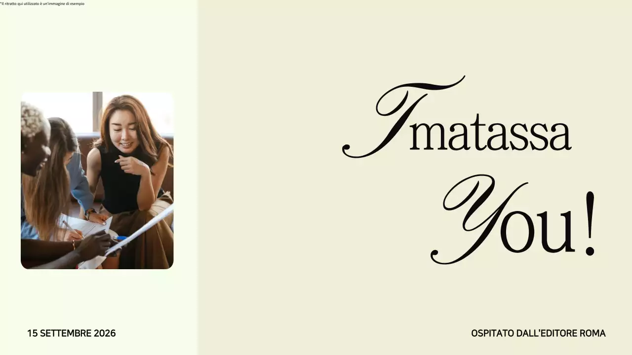 Pubblicità per il lancio di un libro minimalista in nero e beige