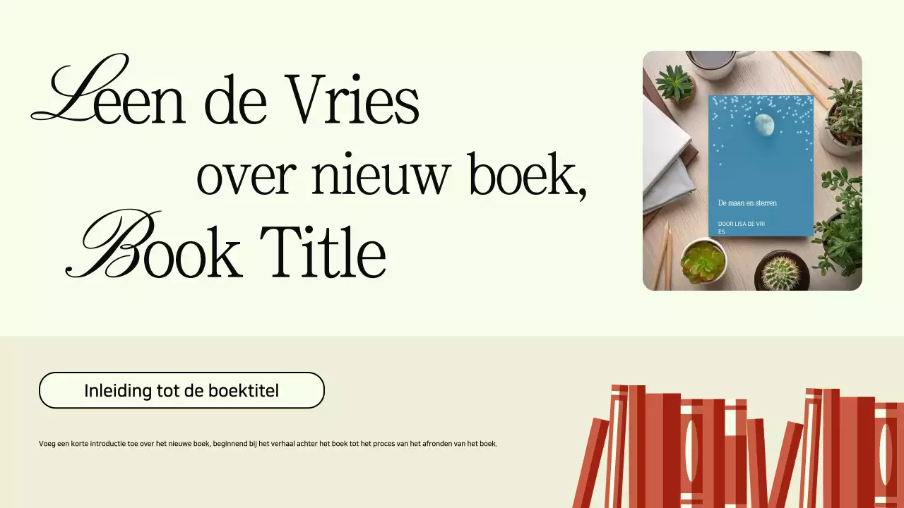 Zwart en Beige Minimalistisch Boek Lanceerfeest Advertentie