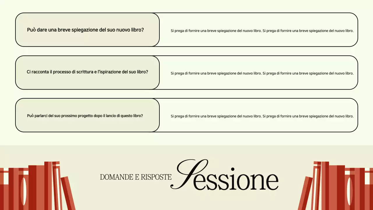 Pubblicità per il lancio di un libro minimalista in nero e beige