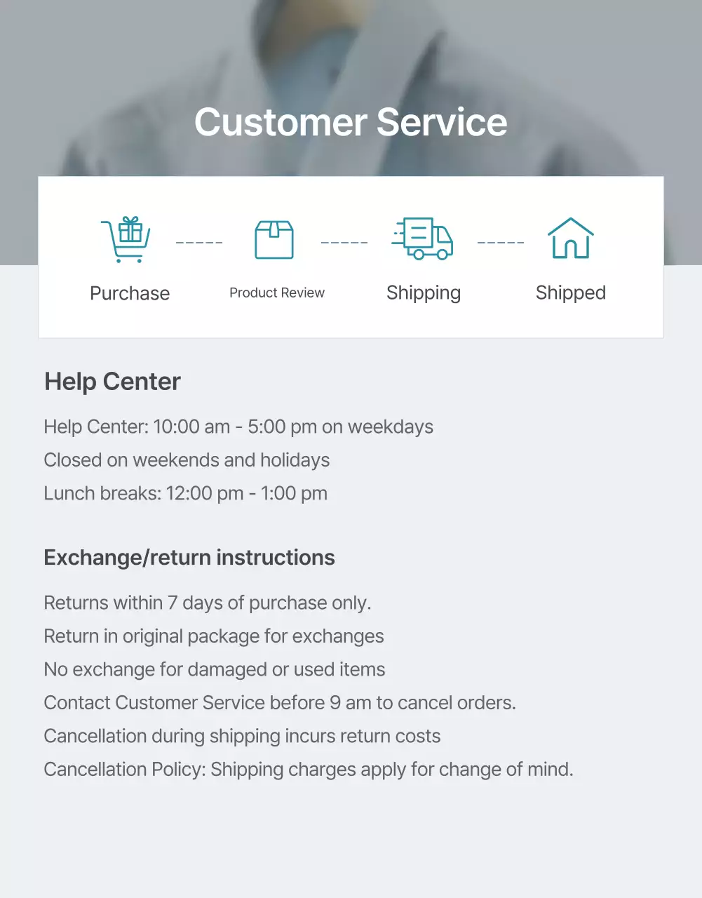 Quảng bá thông tin và biện pháp phòng ngừa thời trang tối giản màu xanh nhạt và xám