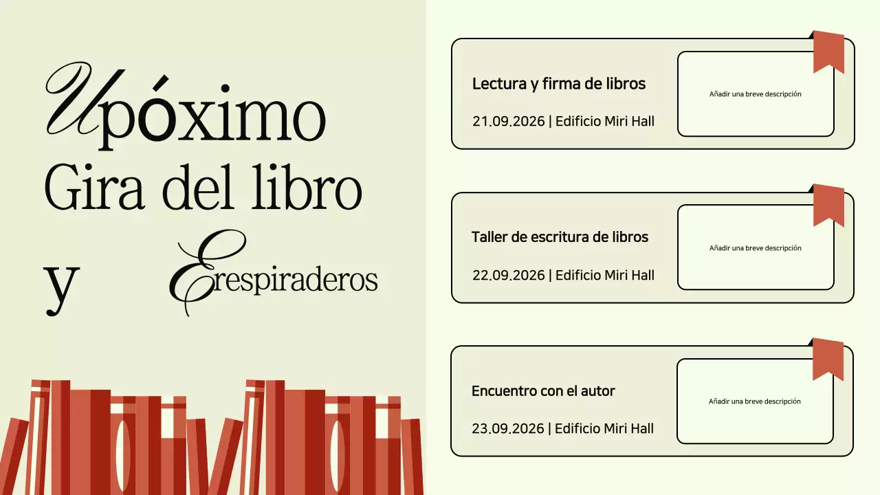 Anuncio de la fiesta de presentación del libro Minimalista en negro y beige