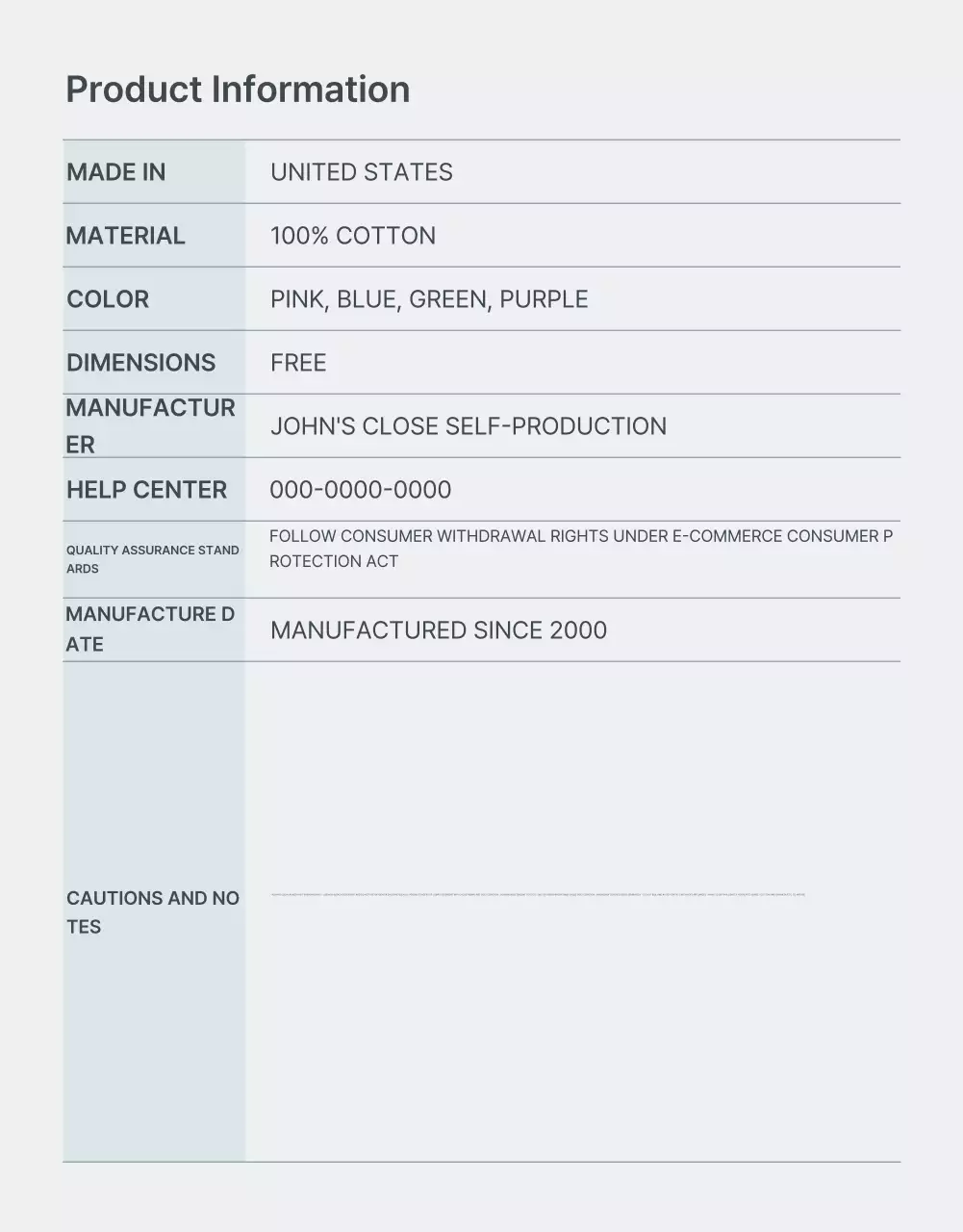 Quảng bá thông tin và biện pháp phòng ngừa thời trang tối giản màu xanh nhạt và xám