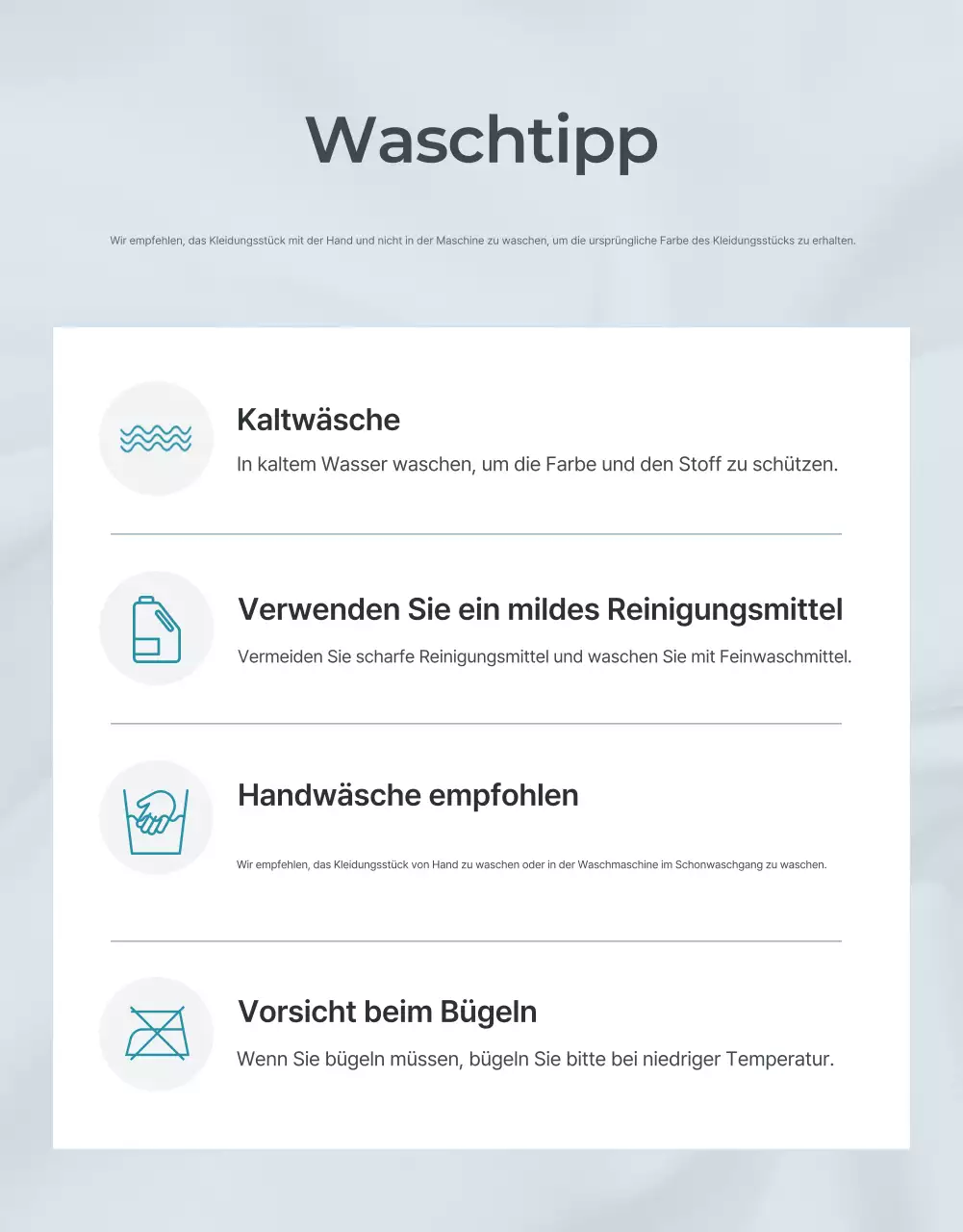 Förderung von hellblauer und grauer minimalistischer Mode - Anleitung und Vorsichtsmaßnahmen