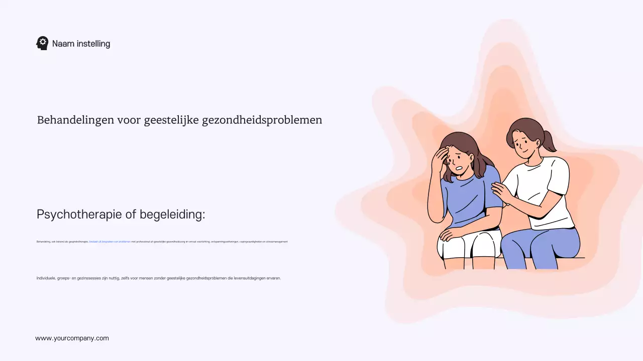 Blauw Wit Modern Studiemateriaal Geestelijke Gezondheid en Therapie