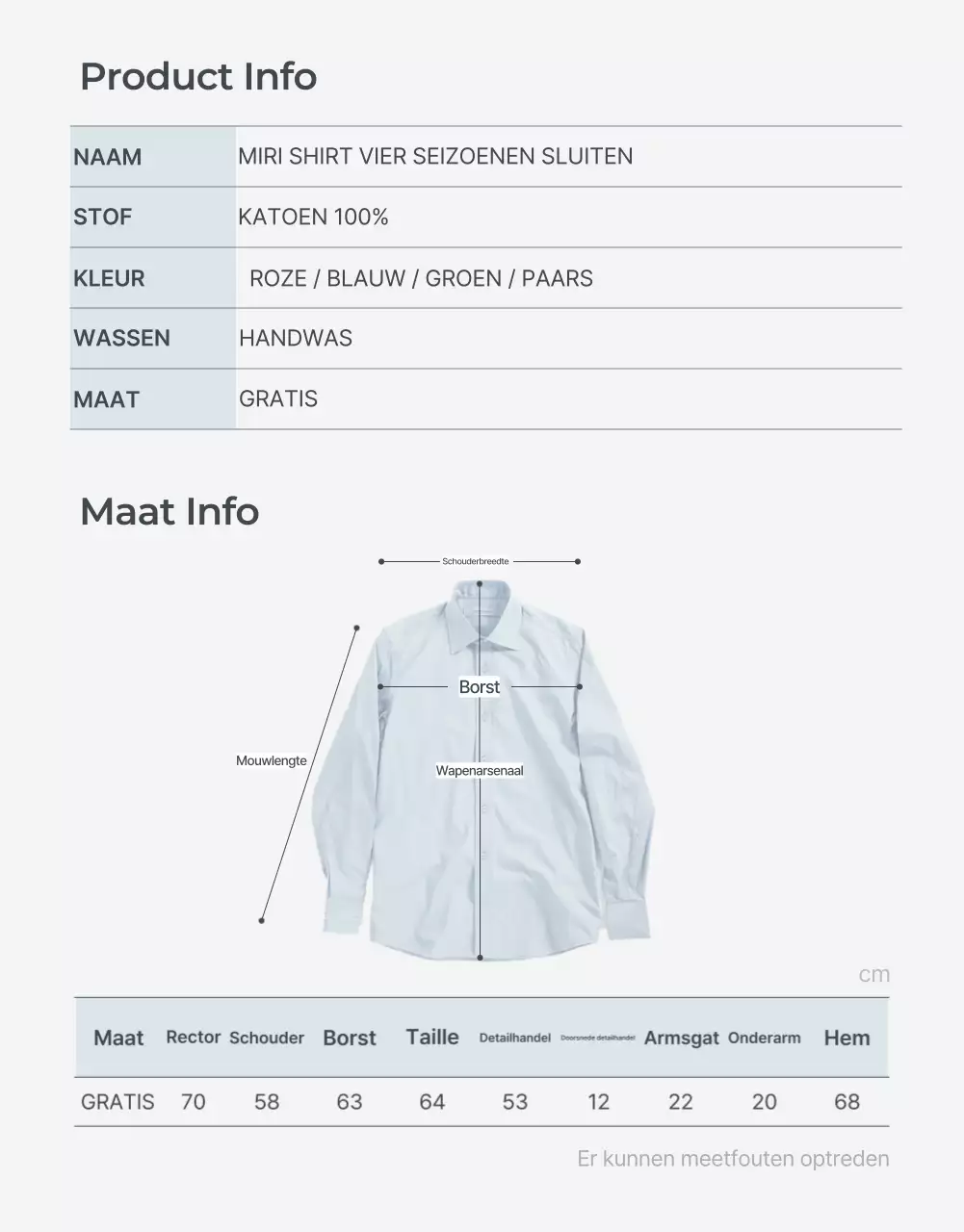Bevorder lichtblauwe en grijze minimalistische modebegeleiding en voorzorgsmaatregelen