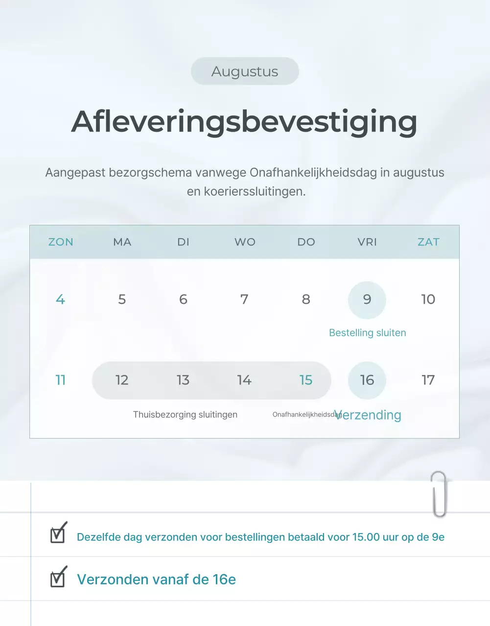 Bevorder lichtblauwe en grijze minimalistische modebegeleiding en voorzorgsmaatregelen