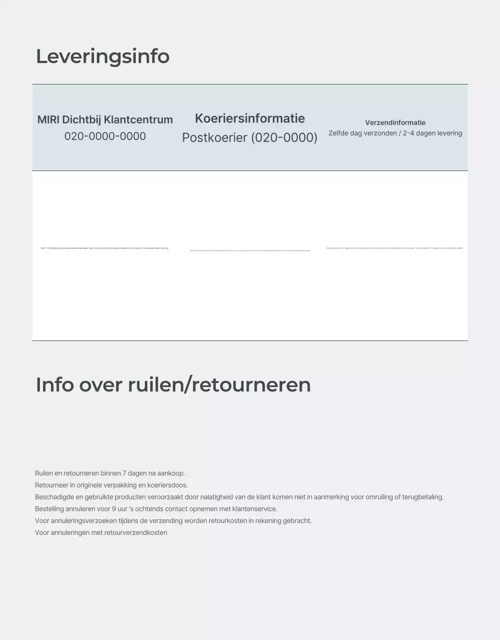 Bevorder lichtblauwe en grijze minimalistische modebegeleiding en voorzorgsmaatregelen