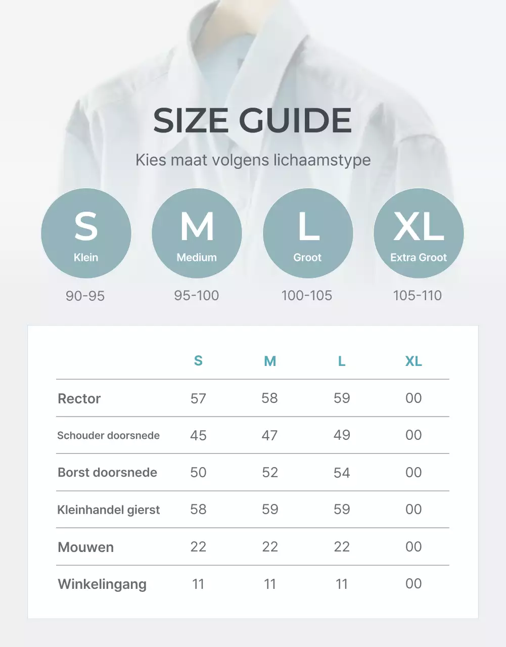 Bevorder lichtblauwe en grijze minimalistische modebegeleiding en voorzorgsmaatregelen