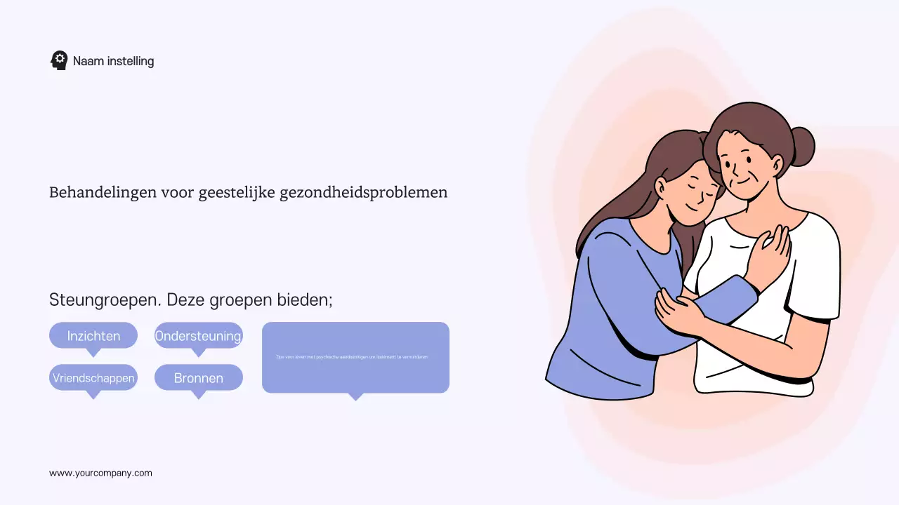 Blauw Wit Modern Studiemateriaal Geestelijke Gezondheid en Therapie