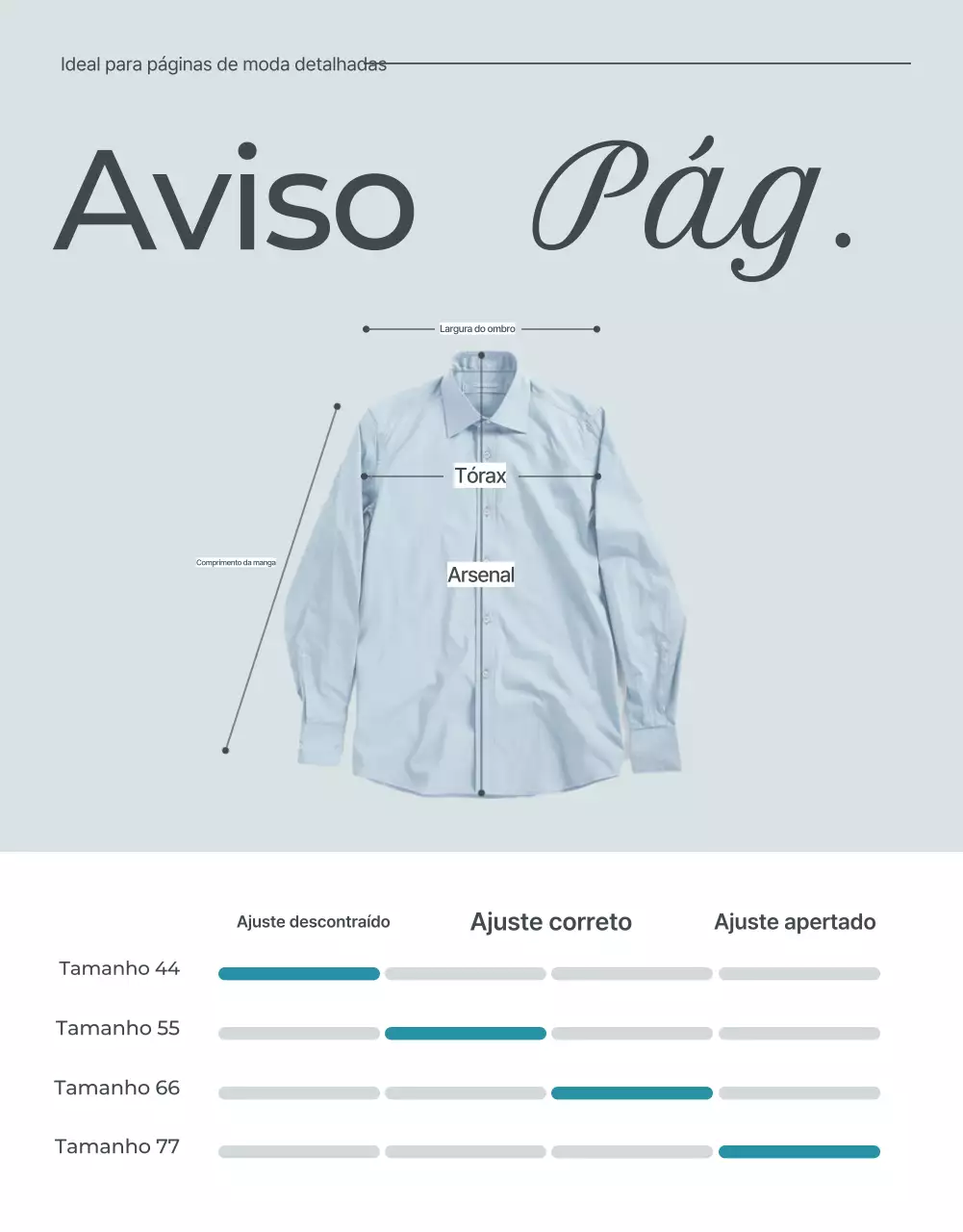 Promover orientações e precauções para uma moda minimalista em azul claro e cinzento