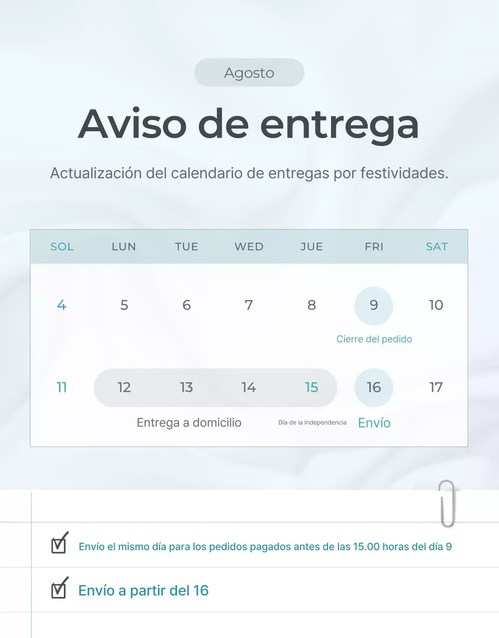 Promover la moda minimalista azul claro y gris orientación y precauciones