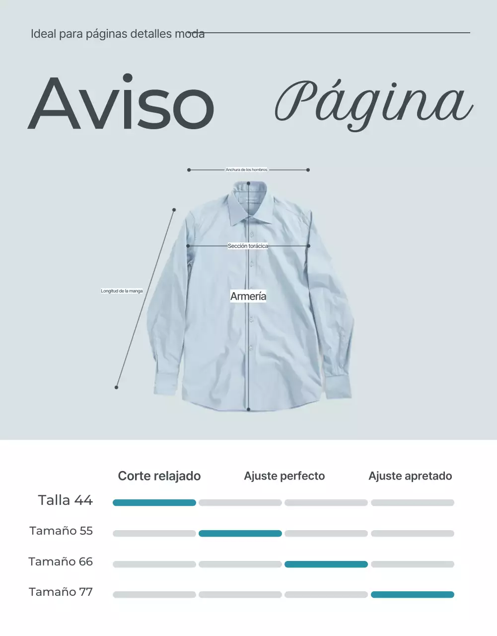 Promover la moda minimalista azul claro y gris orientación y precauciones