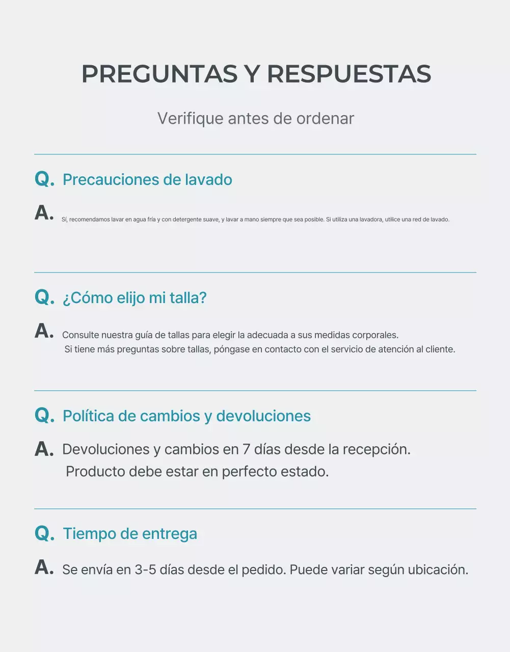 Promover la moda minimalista azul claro y gris orientación y precauciones