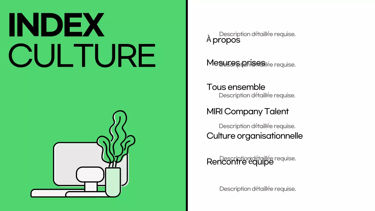 Une introduction au pont de la culture d'entreprise verte et branchée