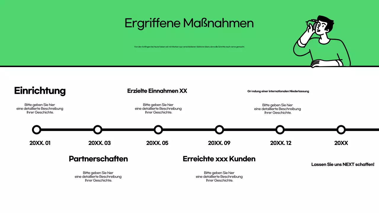 Eine Einführung in das grüne, trendige Unternehmenskulturdeck