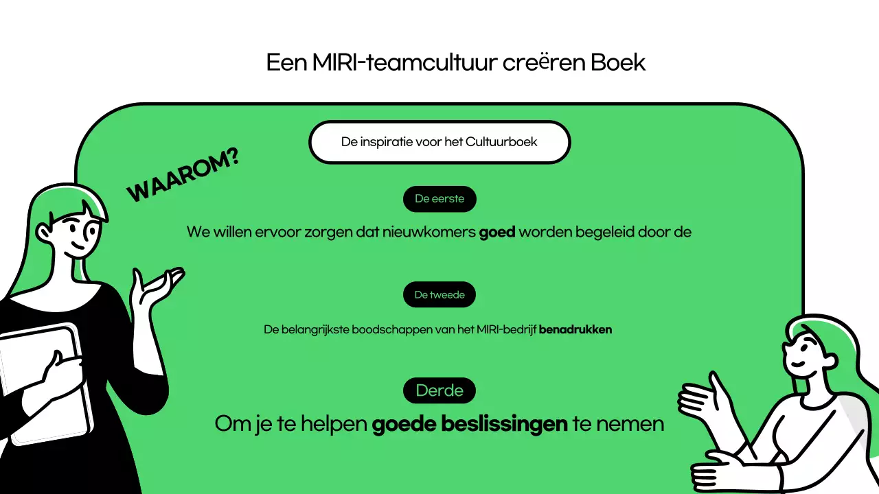 Een inleiding tot het groene, trendy bedrijfscultuurdek