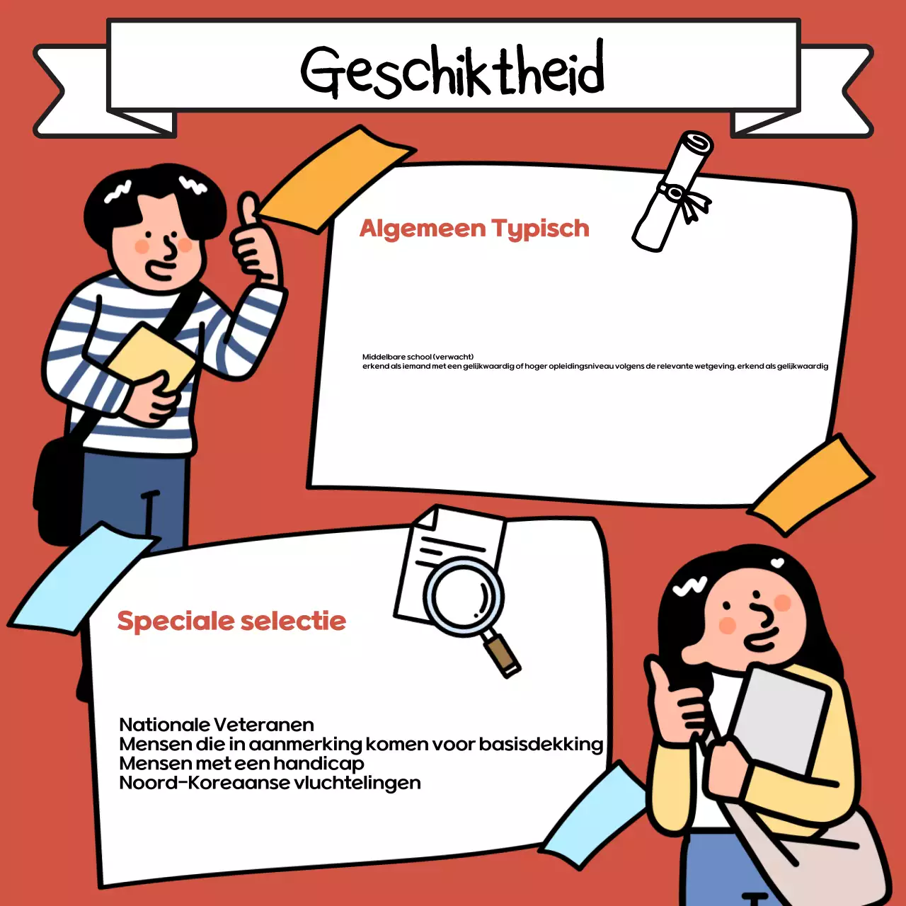 Beige en zwarte pop-art voor universiteitswerving