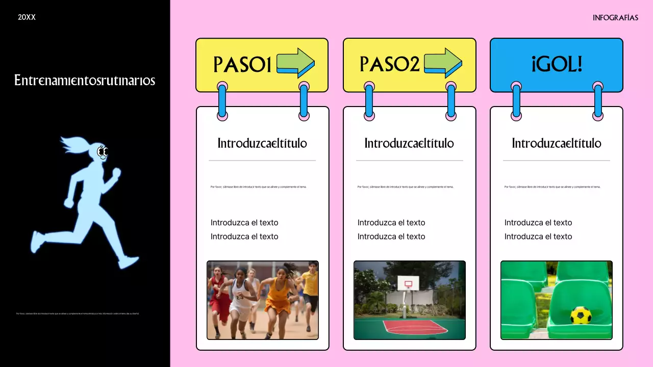 rosa y negro de moda rutina de ejercicios información