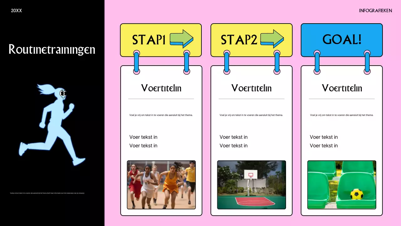 roze en zwart trendy routine workouts informatie