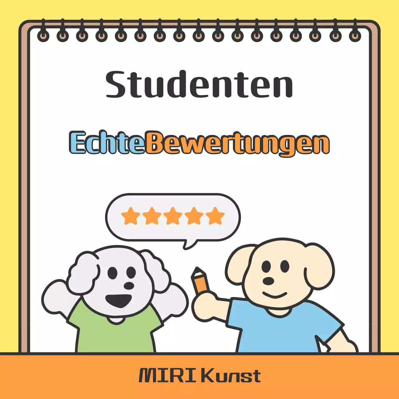 Werbung für die gelbe, gemütliche Schule