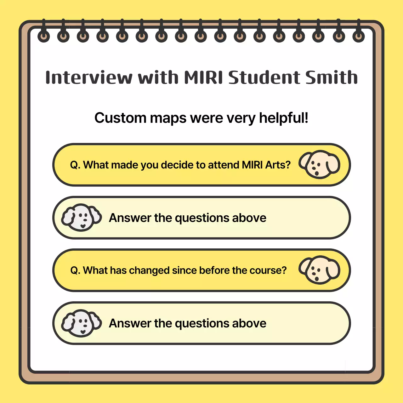 Promote your yellow, cozy school