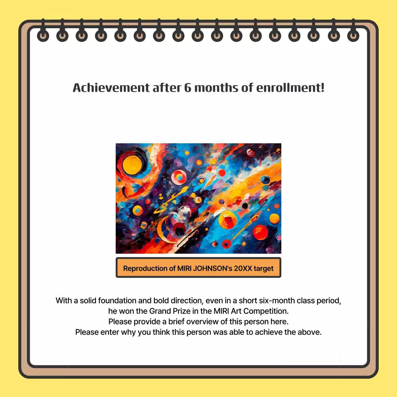 Promote your yellow, cozy school