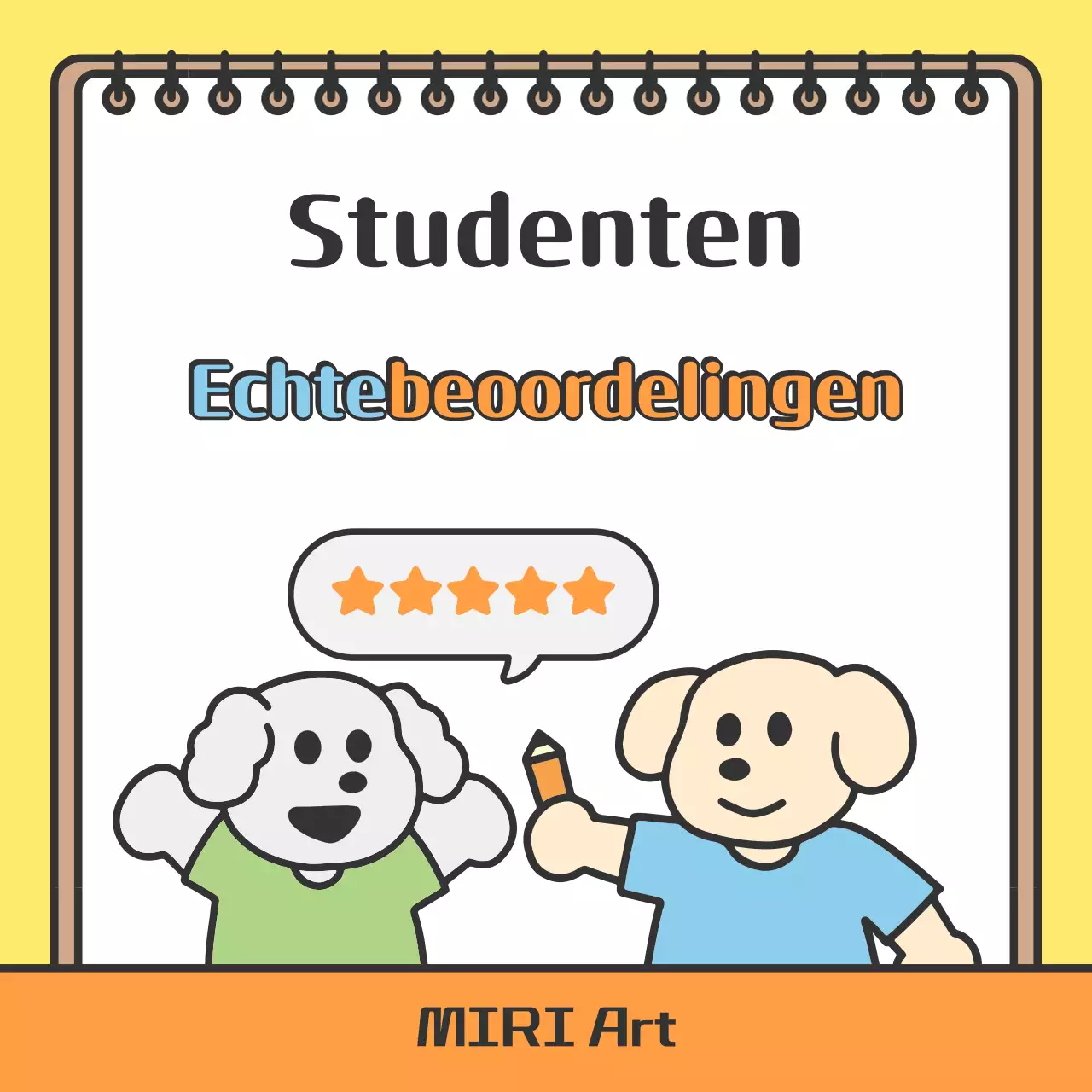 De gele, gezellige school promoten