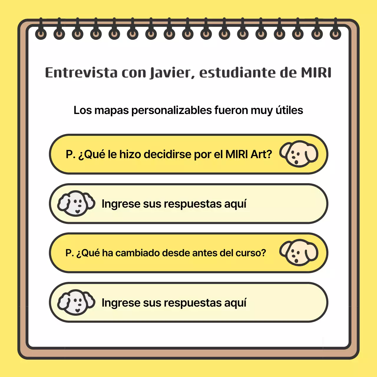 Promover la escuela amarilla y acogedora