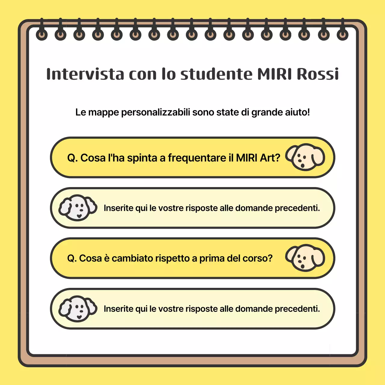 Promuovere la scuola gialla e accogliente