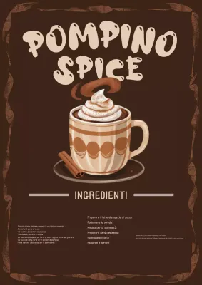 Ricetta del latte classico alla zucca Brown Spice Latte