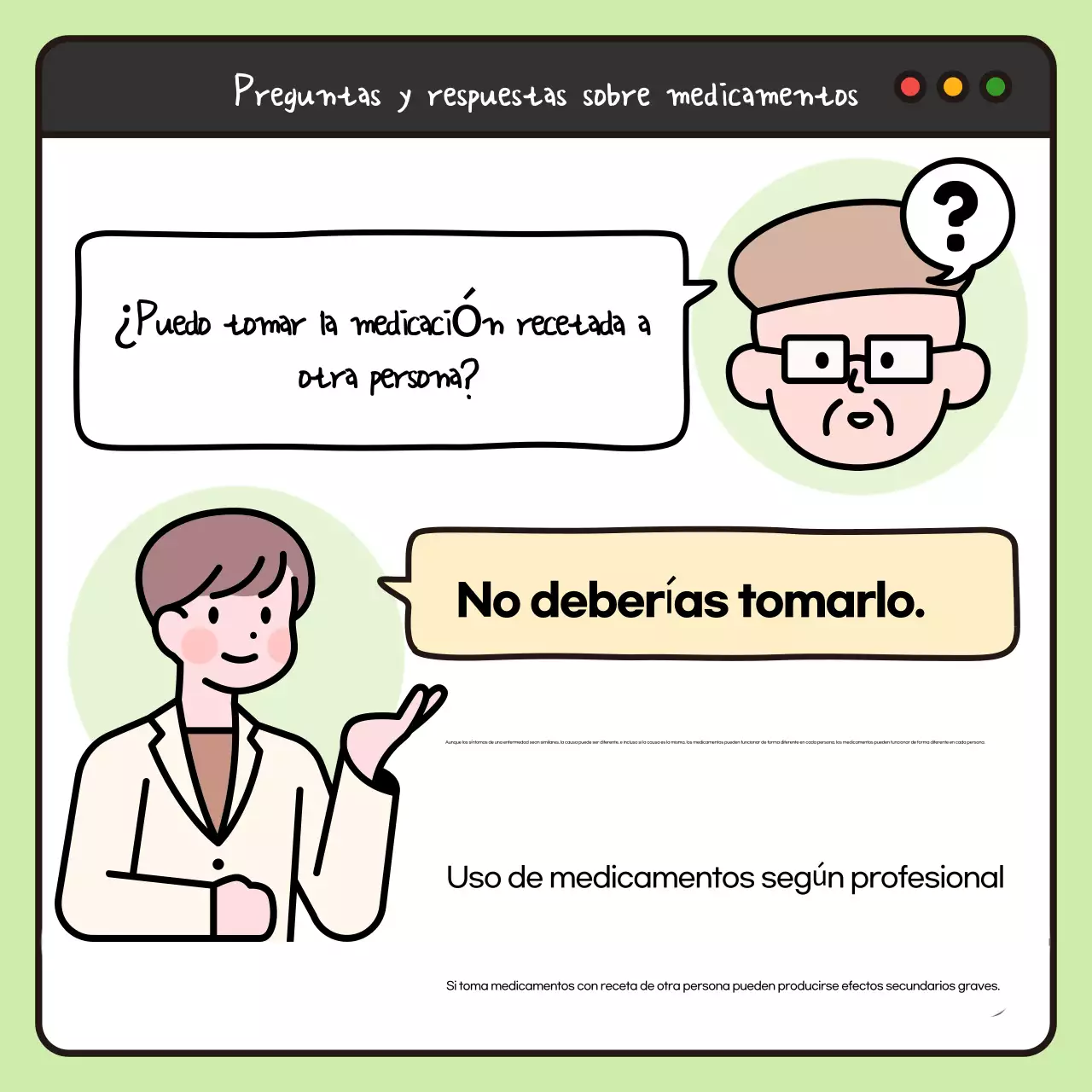 Una guía pop-art en blanco y negro de medicamentos para mayores