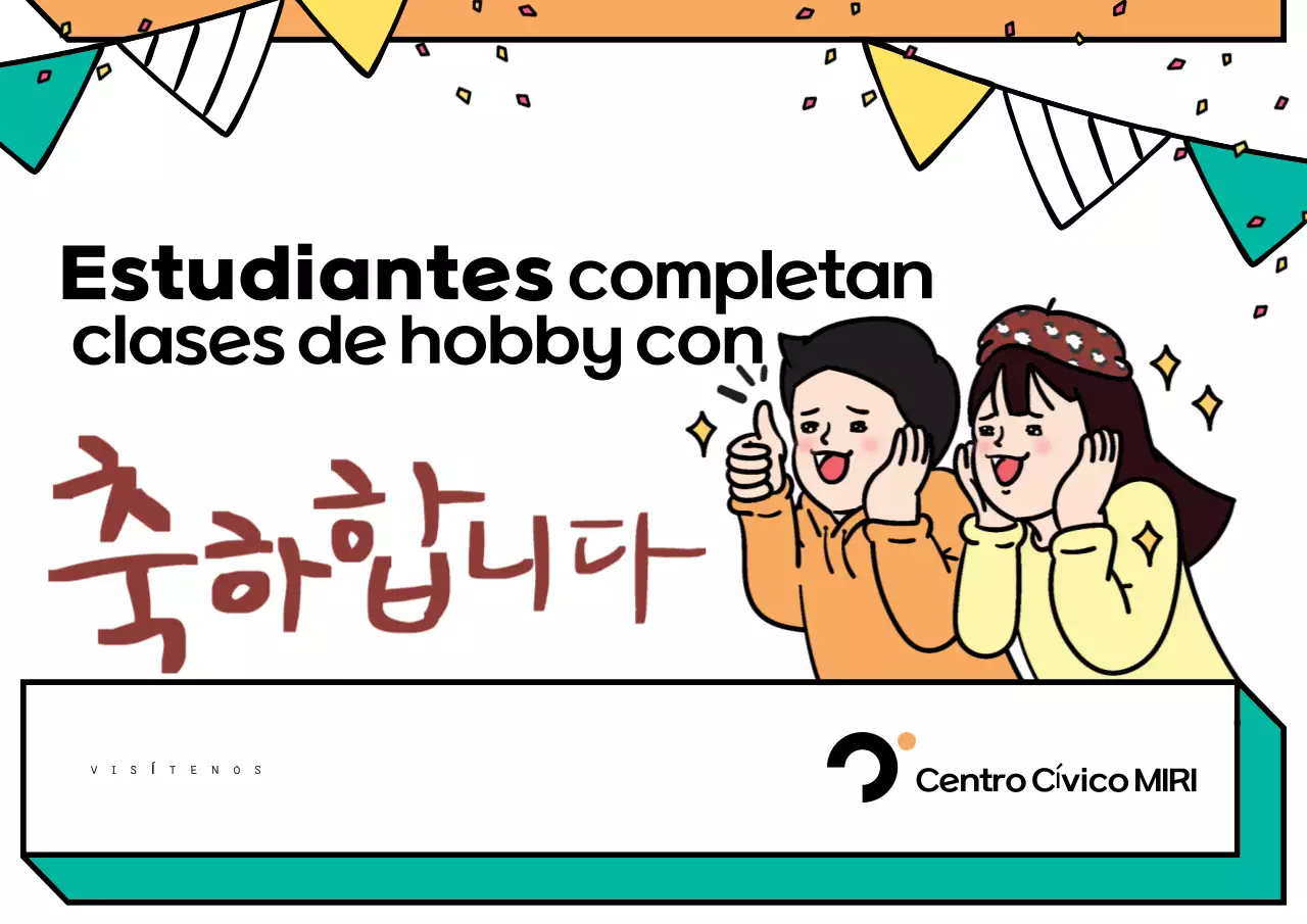 Promueva la finalización de los estudios con arte pop en blanco y verde