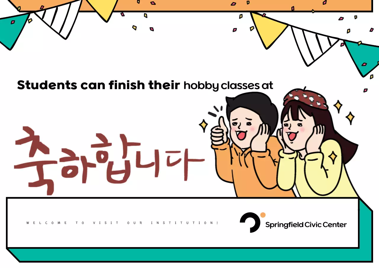 Promosikan kelulusan siswa dengan seni pop dalam warna putih dan hijau