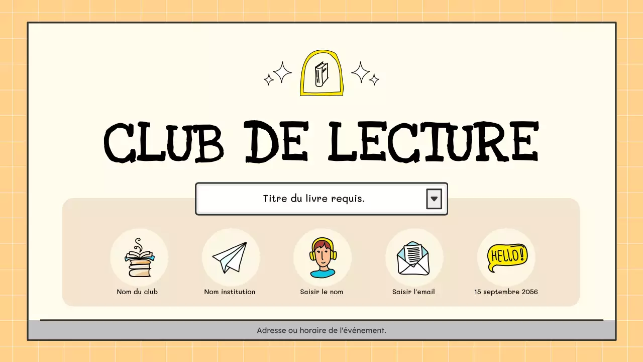Un club de lecture kitsch en jaune et beige expliqué