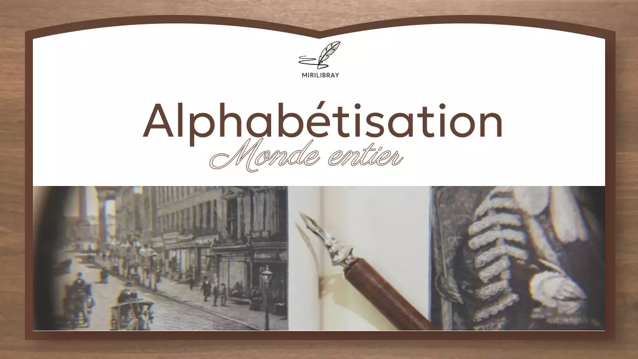 Ressources d'alphabétisation globale brunes et simples