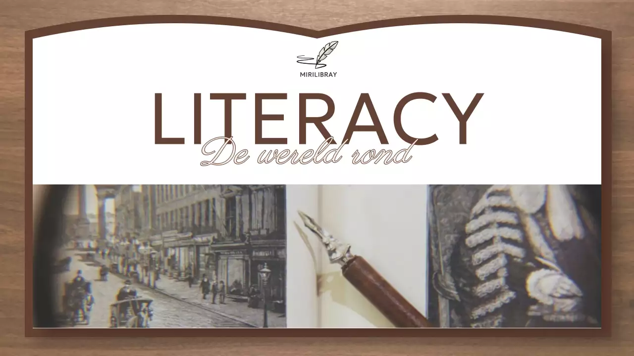 Bruine en eenvoudige bronnen voor mondiale geletterdheid