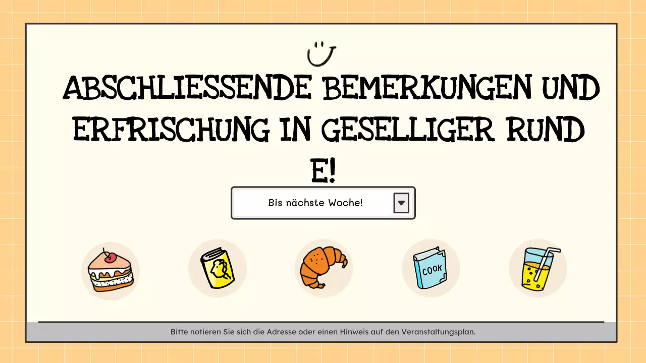 Ein kitschiger Buchclub in Gelb und Beige erklärt