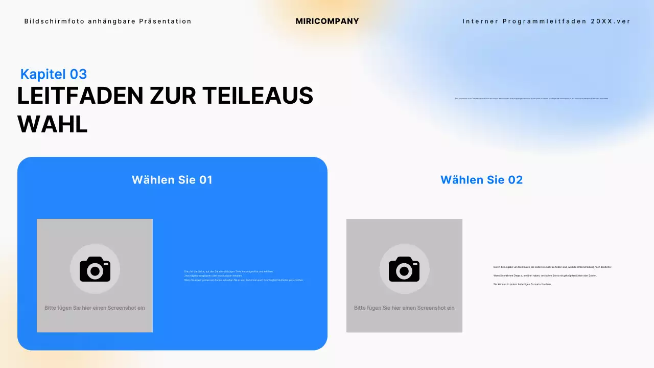 Eine einfache interne Programmieranleitung in Schwarz und Blau Tutorials