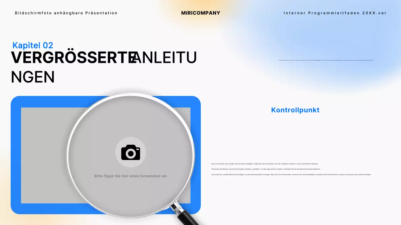 Eine einfache interne Programmieranleitung in Schwarz und Blau Tutorials