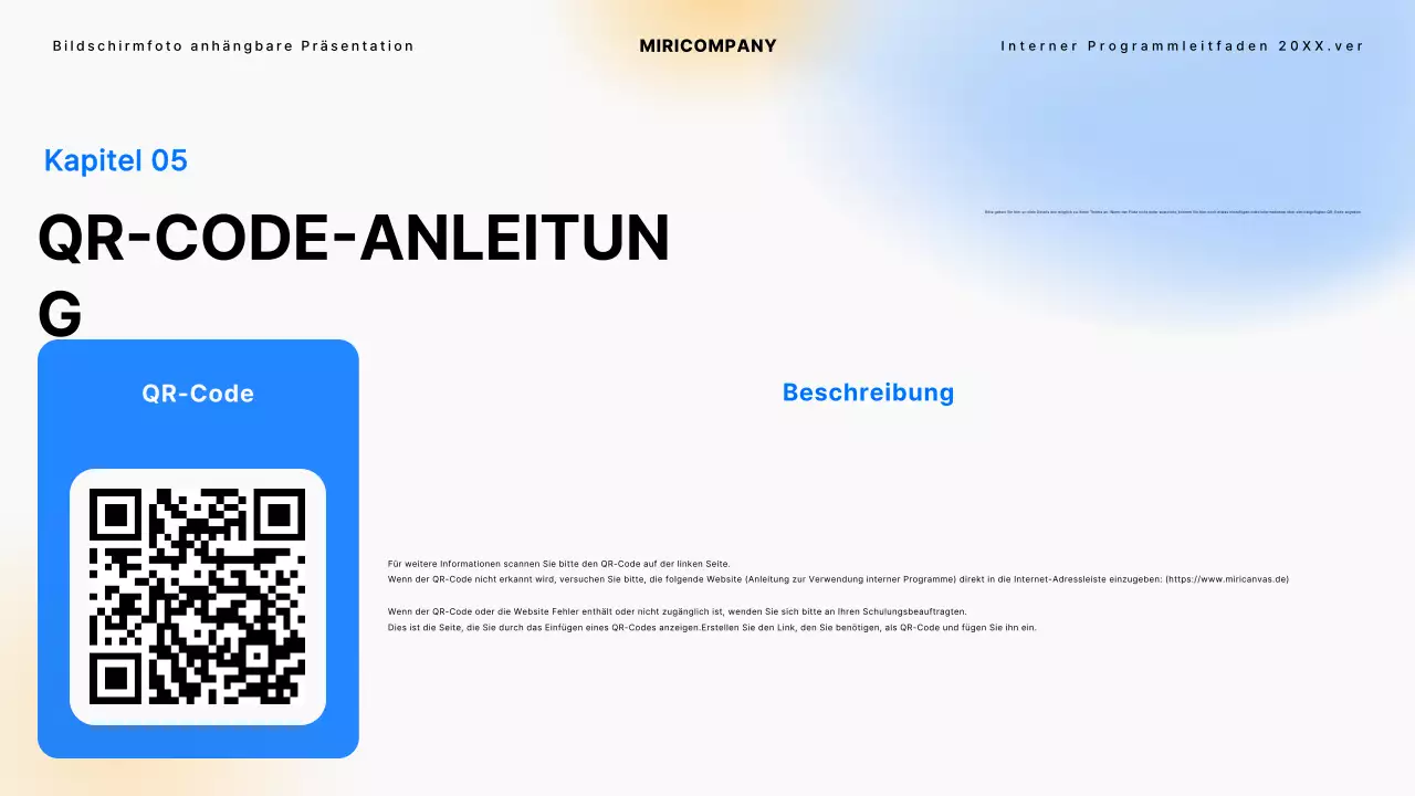 Eine einfache interne Programmieranleitung in Schwarz und Blau Tutorials