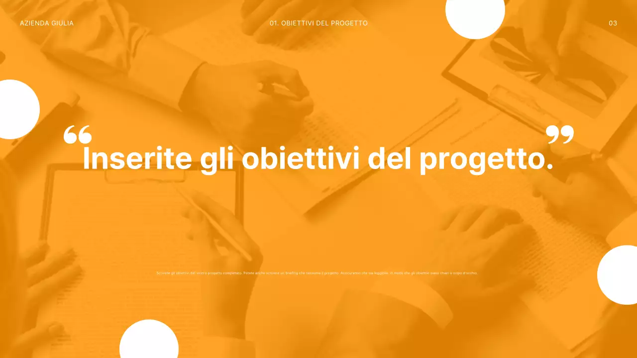 Moderna piattaforma per riunioni retrospettive di progetto in arancione e bianco