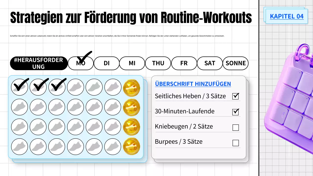 weiß trendy routine trainingsgewohnheiten leitfaden