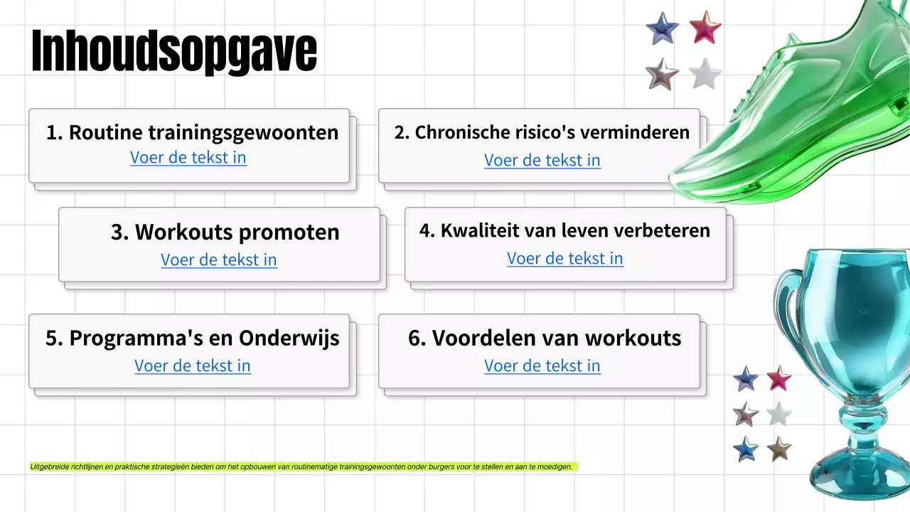 witte trendy routine trainingsgewoonten gids